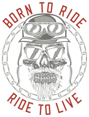 Ride Or Die: Rebellious Skull Art