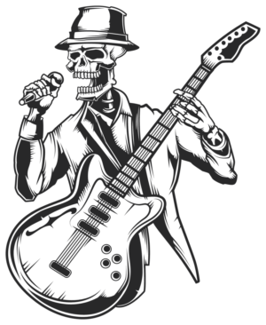 Shredding Skull: Rock Star's Boney Afterlife