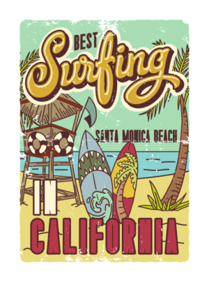Ride the Cali Waves: Retro Vibes
