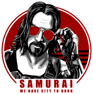Burning Red Samurai