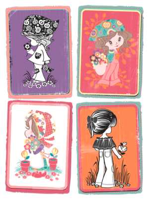 Card Chaos: Vintage Whimsical Wonderland