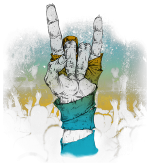 Peace Out in Rock Style