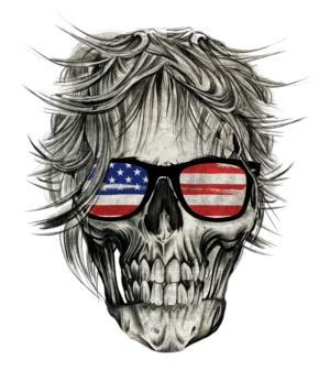 Rebel's Skull: Stars and Stripes