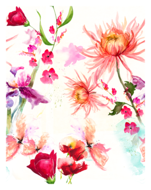 Serene Blooms Splash