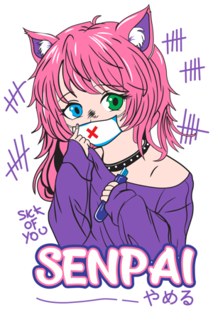 Pouty Senpai Vibes