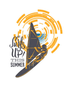 Surf Into Oblivion: Epic Windsurf Print